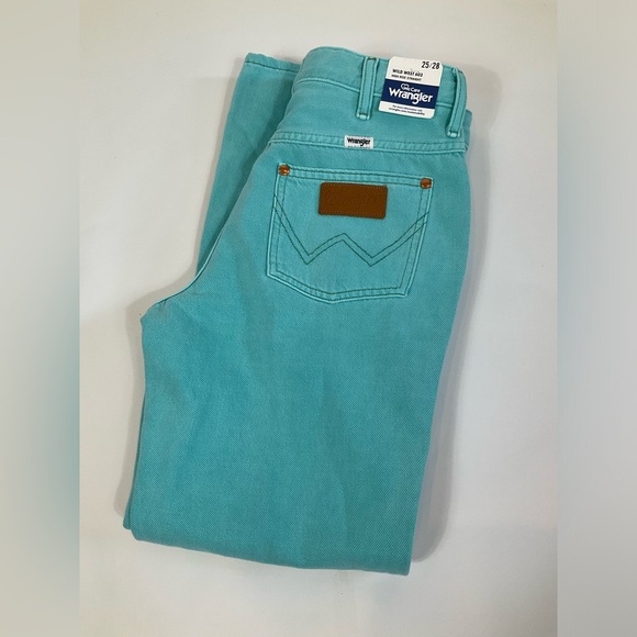 Wrangler Women’s Wild West 603 High Rise Straight Jeans Smoke Sea 25/28 - Picture 8 of 11
